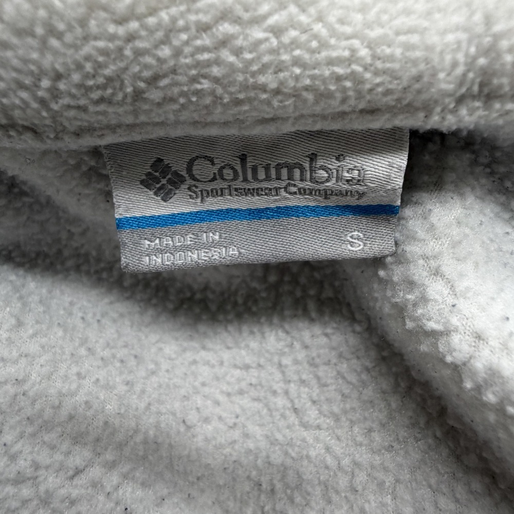 Columbia Fleece Jacket Womens Small Gray Full Zip Zip Pockets Soft Hiking‎ Warm - Picture 5 of 11